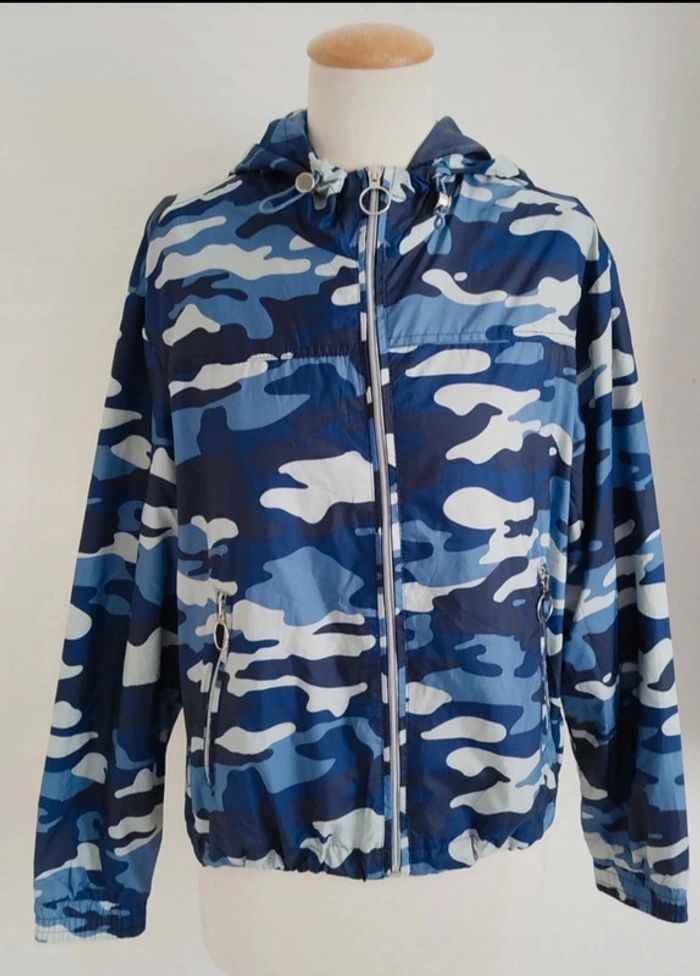 Couvent à capuche ado bleu et blanc camouflage lefties taille M