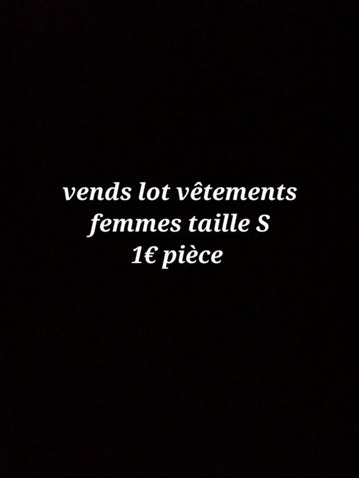 Lot vêtements femme tailles S