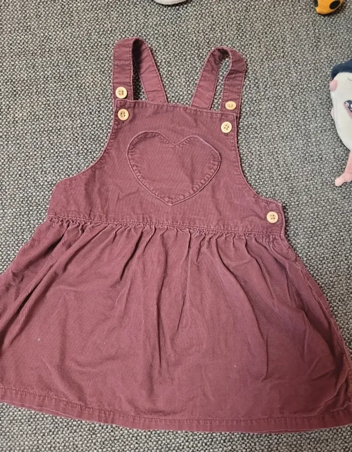 Robe fille velours côtelé 92 cm H&M - photo numéro 3