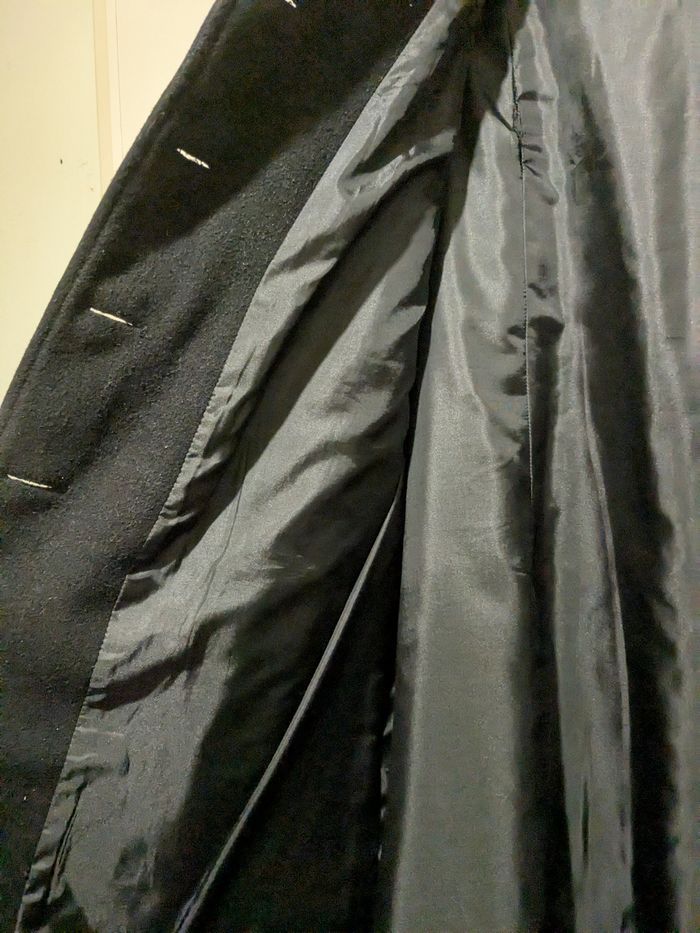 Beau manteau Wendy noir laine et cachemire. Taille 48l - photo numéro 5