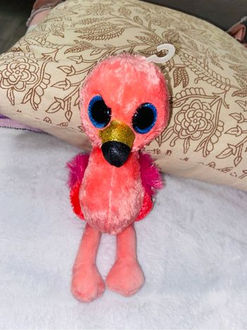 Peluche flamant rose claire’s