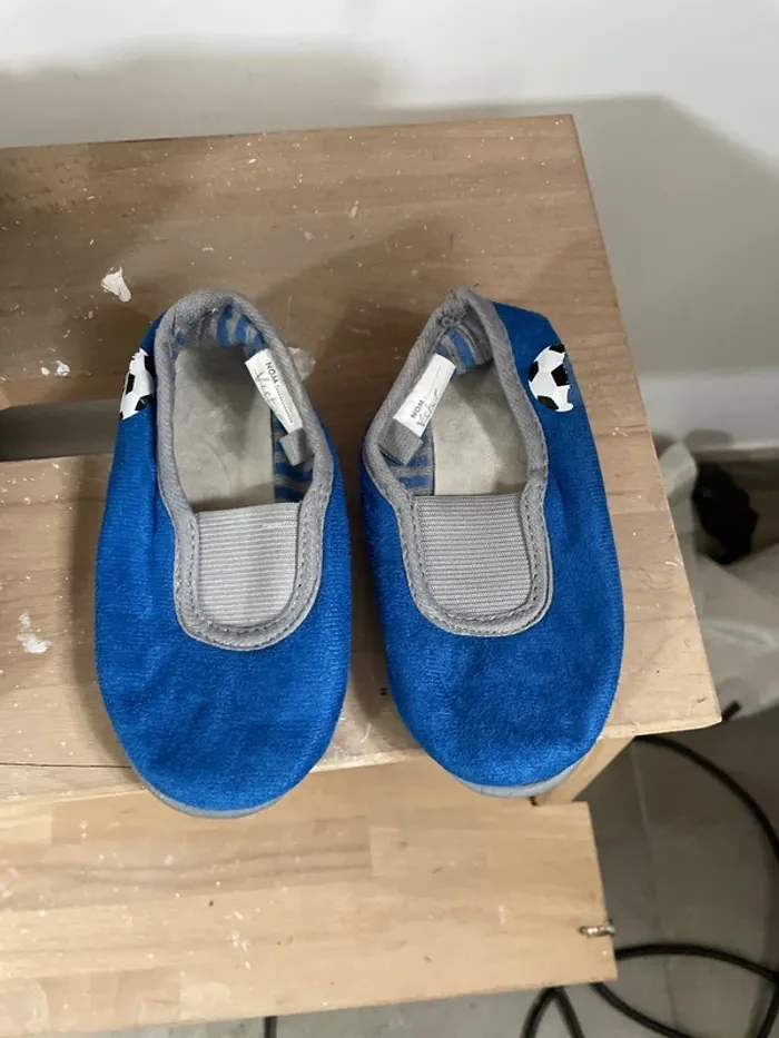 Chausson rythmique bleu