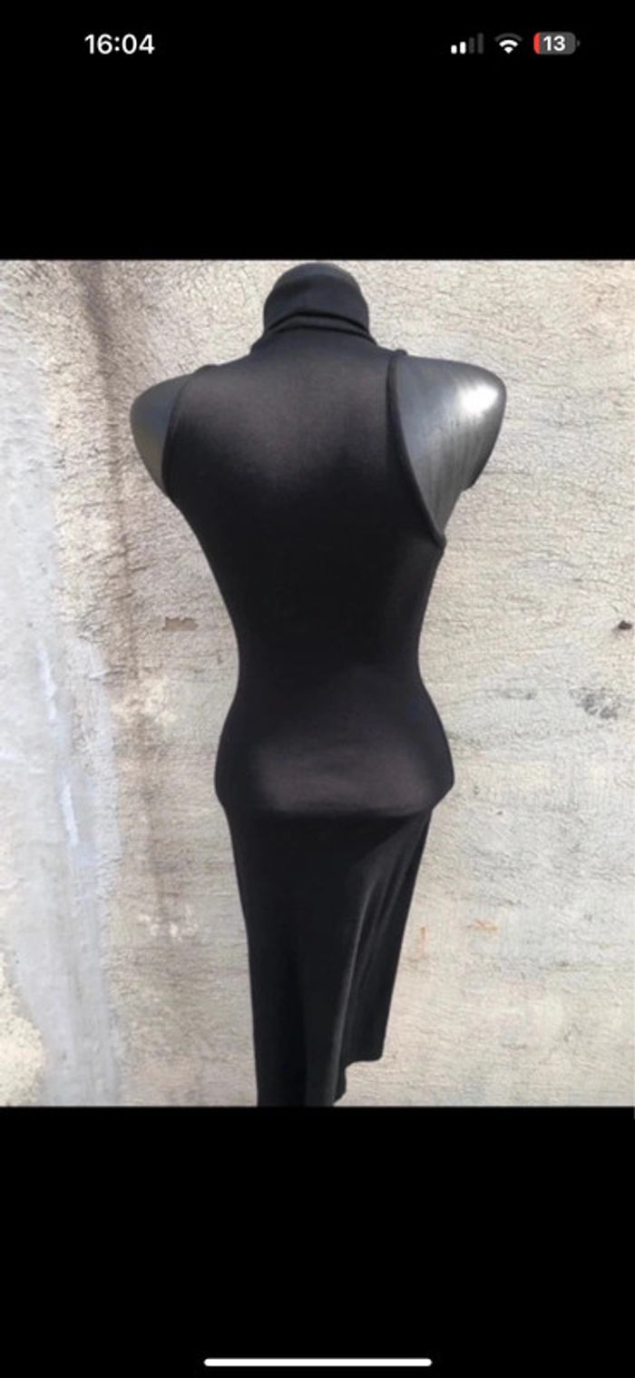 Robe noire sans manches taille S – style chaussette - photo numéro 5