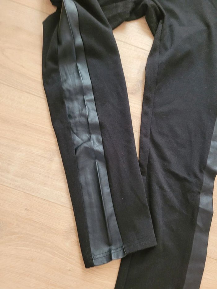 Pantalon stretch avec bandes similicuir XL - photo numéro 2