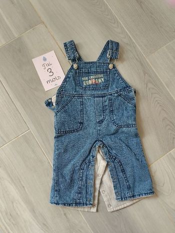 Salopette 3M jean doublée polaire