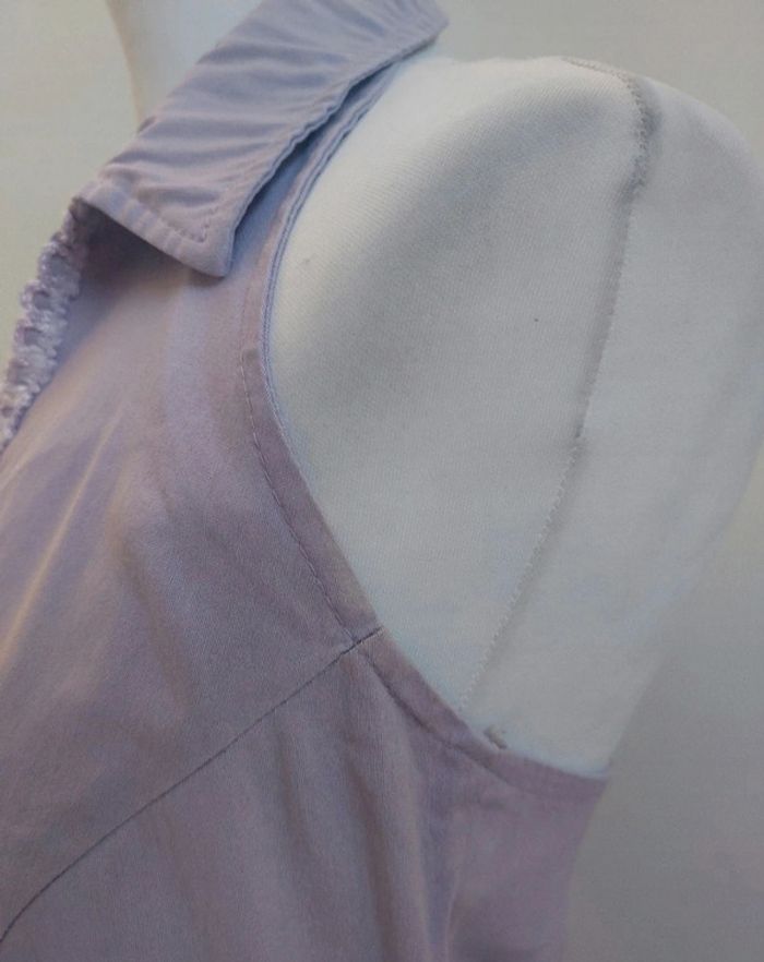 Robe lila col chemise décolleté dos nu taille 40 - photo numéro 4