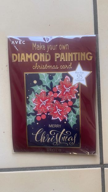 Carte de Noël avec enveloppe Diamond Painting n°01