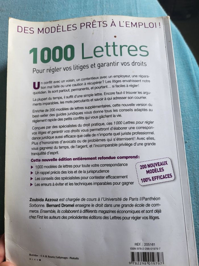 Livre 1000 lettres