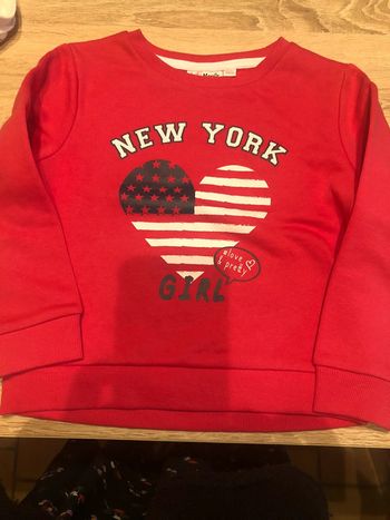 Sweat shirt rose sport 6 ans