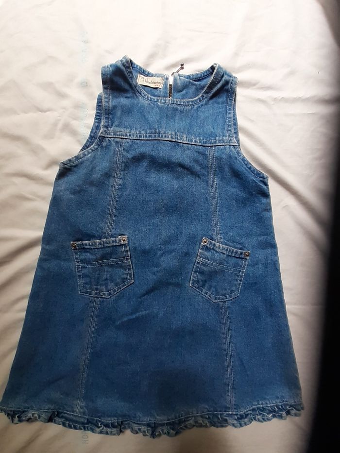 Robe en jean bleu