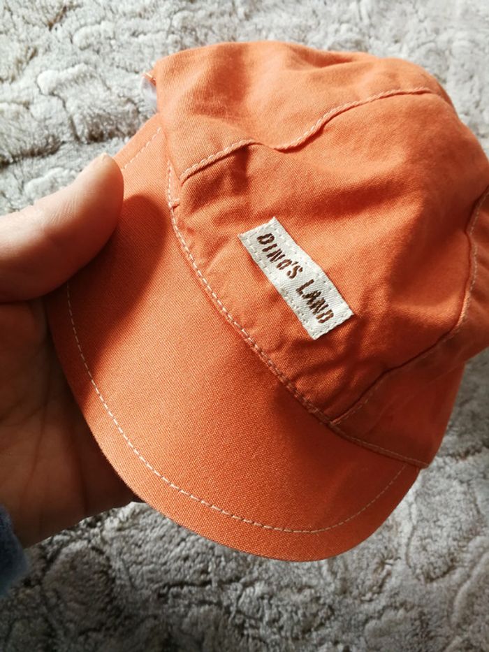 Casquette orange pour bébé 6 mois Dino's Land - photo numéro 7