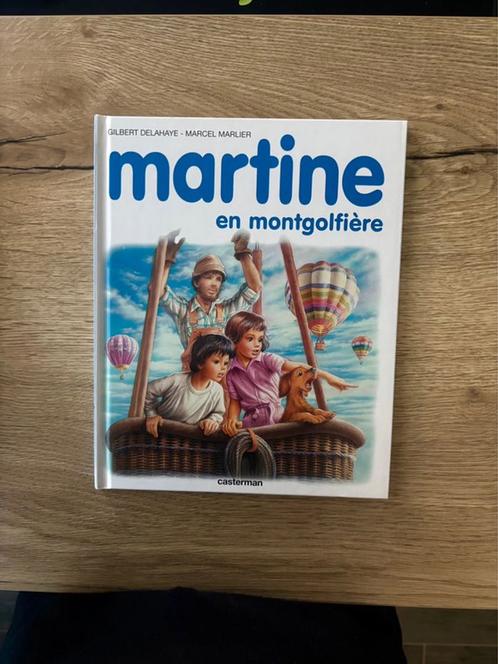 Livre Vintage Martine en Montgolfière pour Enfants