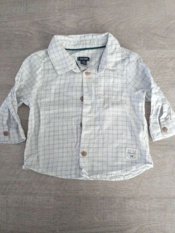 Chemise manches longues Kiabi garçon 6 mois