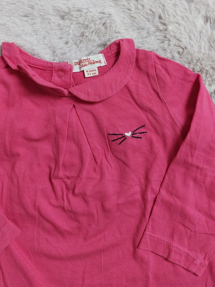 Lot 5 t-shirts 9 mois - photo numéro 2