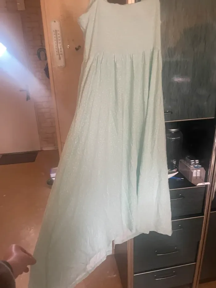 Robe longue vert eau - photo numéro 6