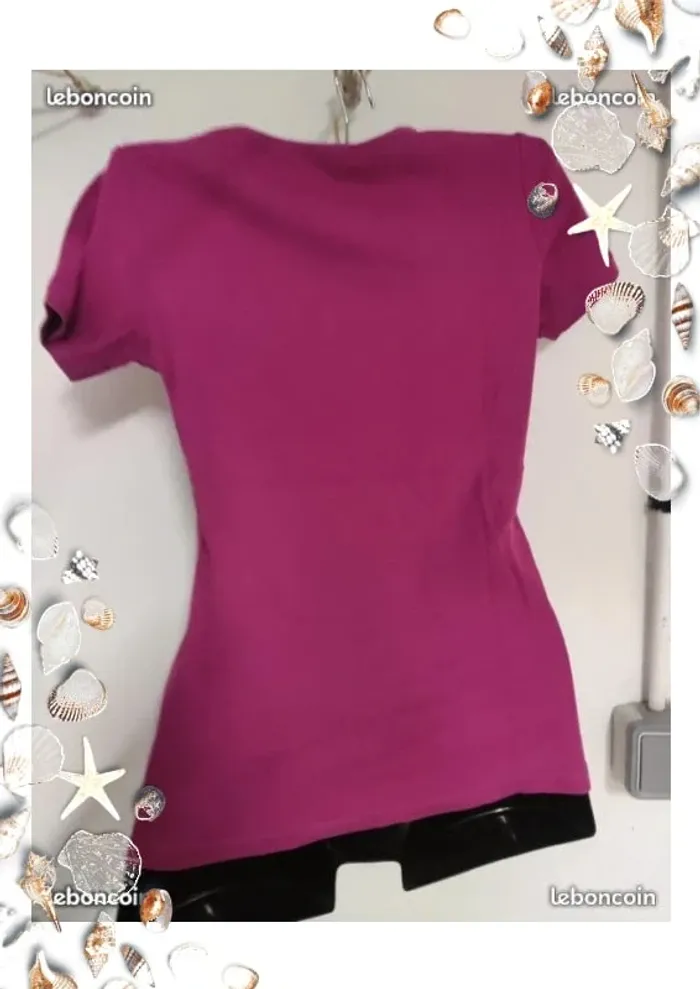 Tee shirt violet domyos taille Xs 34 - photo numéro 2
