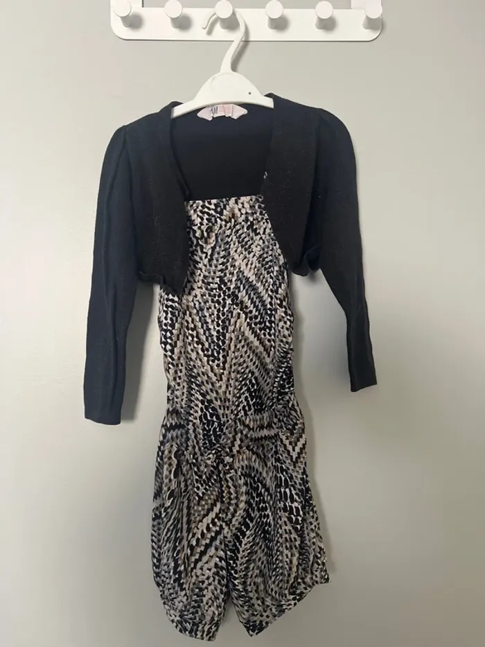 Salopette short légère pour été et beaux jours avec gilet taille 3 ans