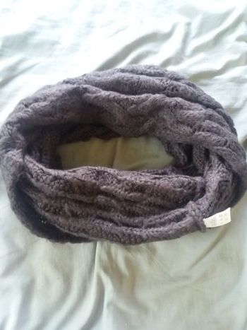 Echarpe hiver tour de cou marron
