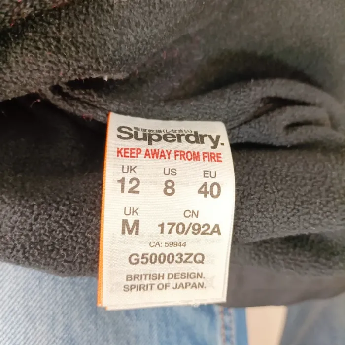 Veste coupe-vent Superdry rose à capuche – taille M A775 - photo numéro 8