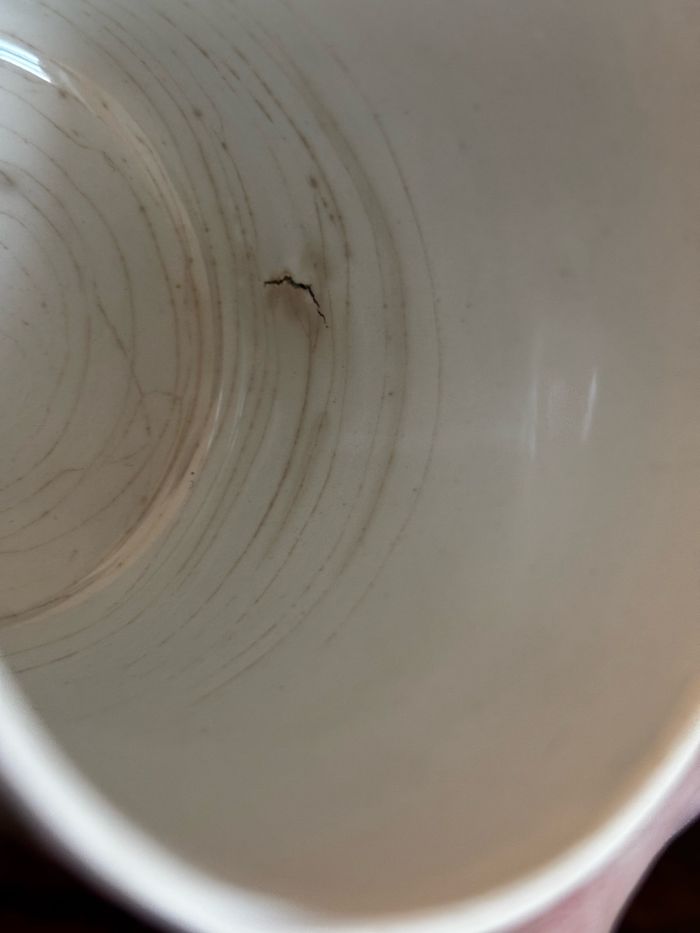 Ensemble de 6 tasses et soucoupes Digoin Sarreguemines Plaid - photo numéro 10