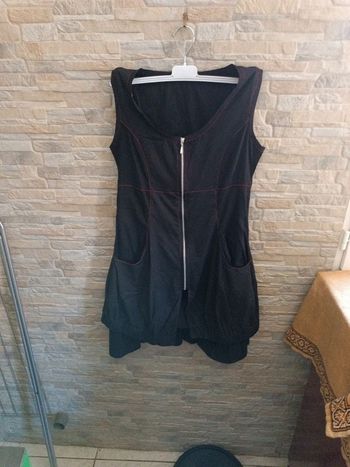 Robe noire zippée 36