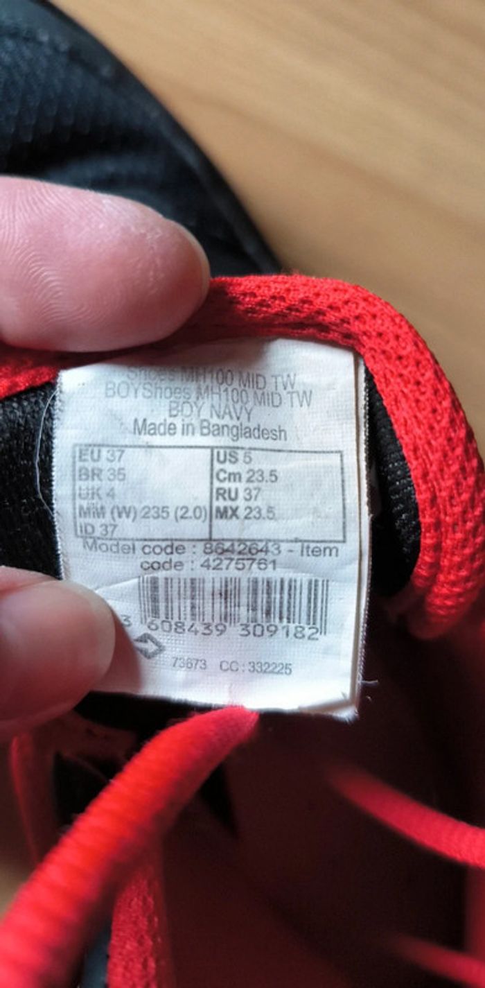 Bottines Decathlon bleues pointure 37 - photo numéro 7