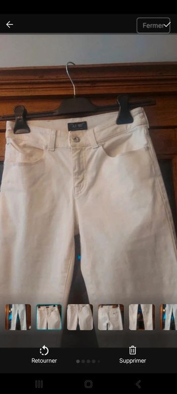 Pantalon Armani Jeans blanc taille eu 25 fr 34