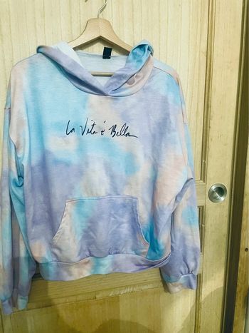 Sweat tie and dye “La Vita è Bella” SHEIN - Taille L