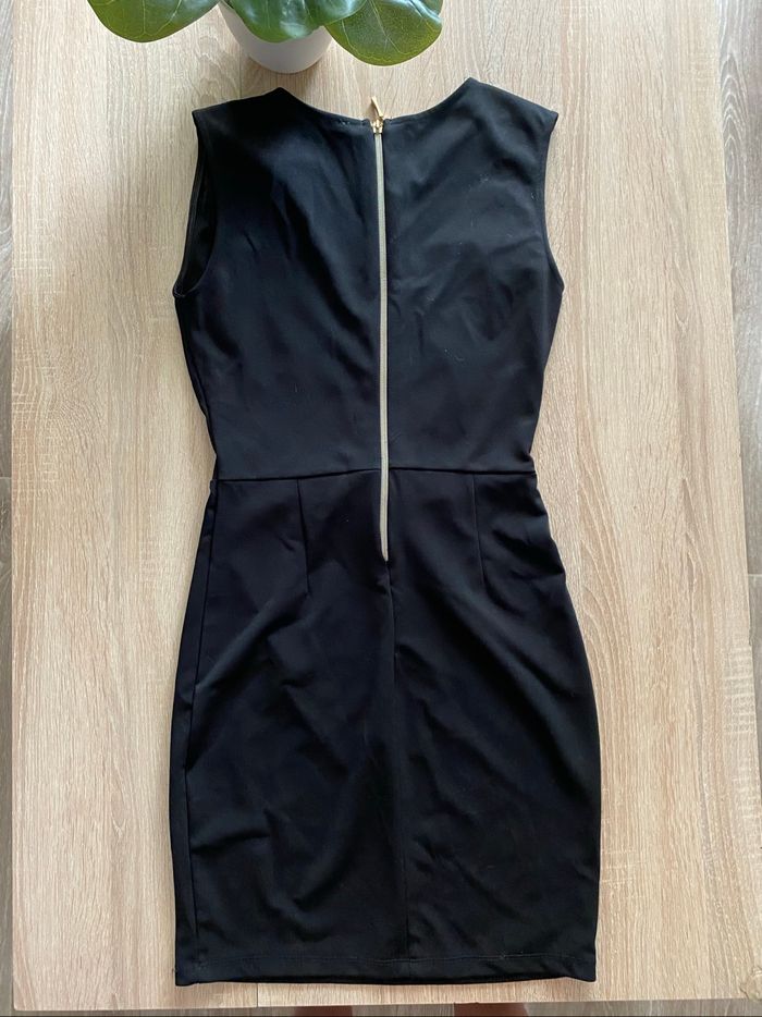 Robe noire strass zip - photo numéro 3