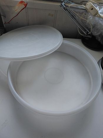 Plat a tarte tupperware 30 cm pour transporter vintage 