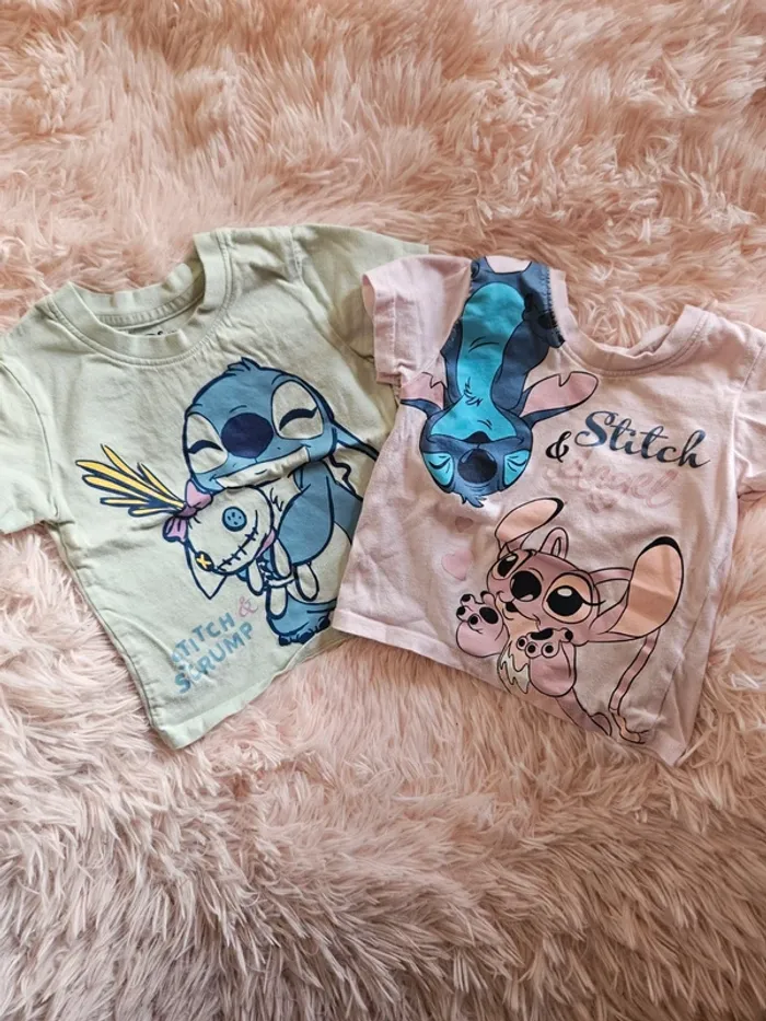 Lot 2 t-shirts stitch - photo numéro 2