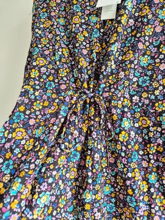 Robe d'été ZARA Taille S 36 fleuries manches longues neuve - photo numéro 5