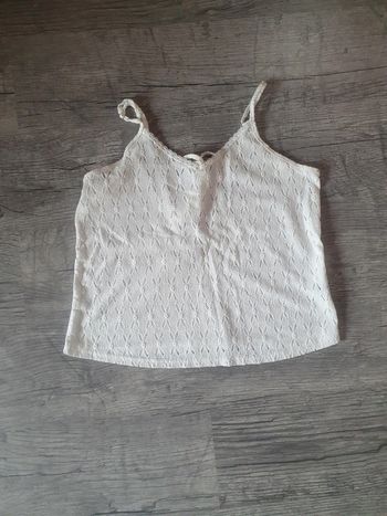 🌸 Top débardeur blanc ajouré 🌸 Shein taille L 40/42 🌸