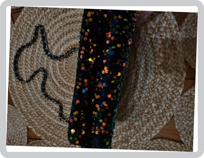 Sac noir à Paillette multicolore bandoulière neuf - photo numéro 6
