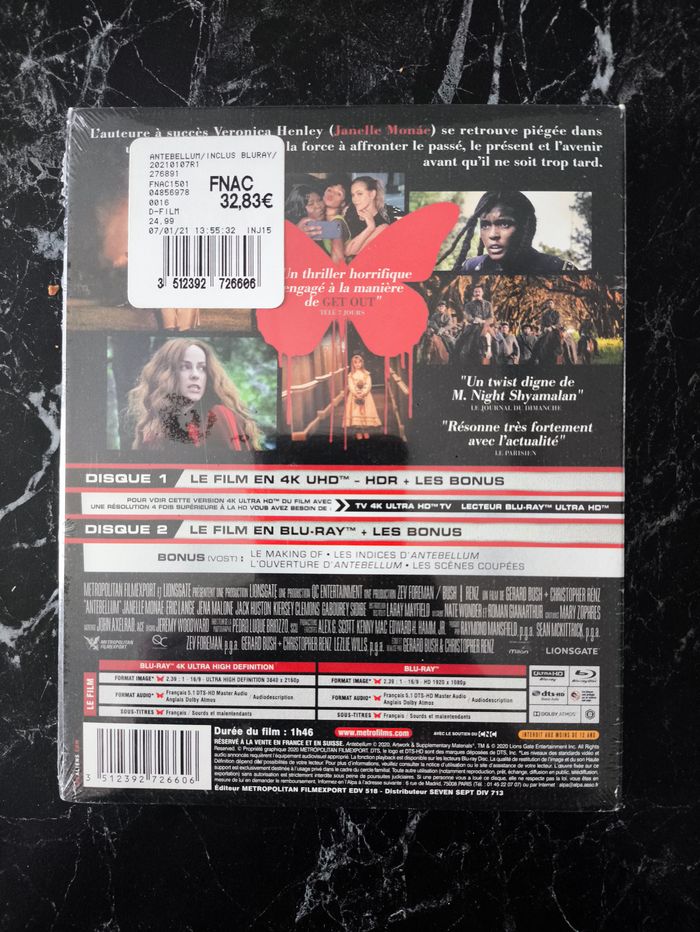 Antebellum (neuf) en 4K UHD & Blu-ray - photo numéro 2