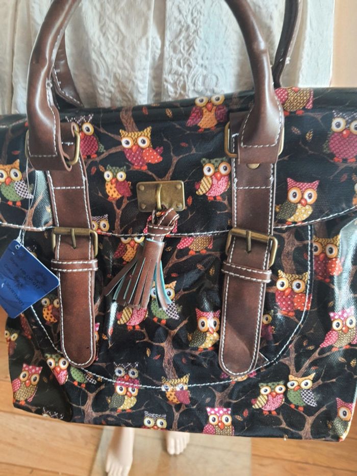 Jolie Sac à main noir/marron Mfhandbags neuf - photo numéro 7