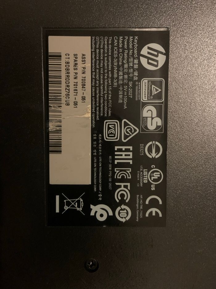 Clavier filaire HP - photo numéro 8