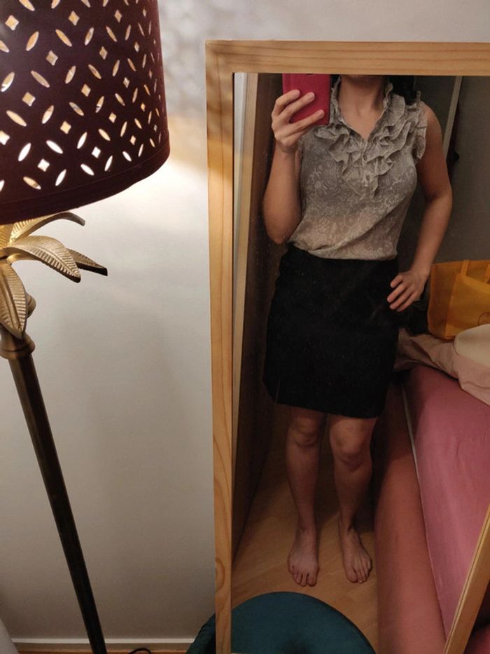 Débardeur new look vintage avec col frou frou - photo numéro 7