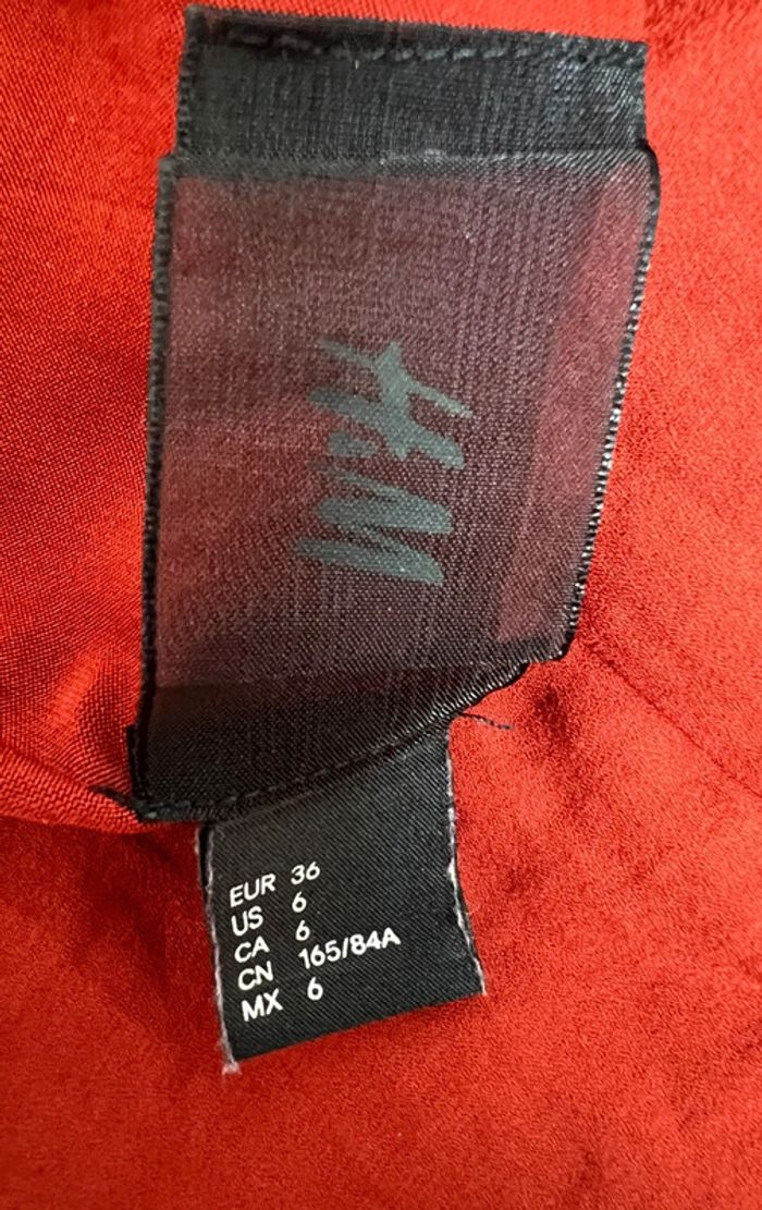 Robe élégante H&M – Terracotta/Rouille – Taille 36 - photo numéro 9