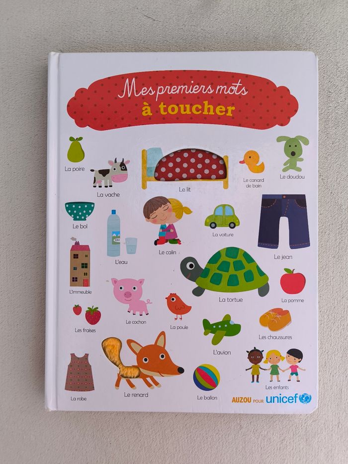 Livre Mes premiers mots à toucher Auzou - photo numéro 2