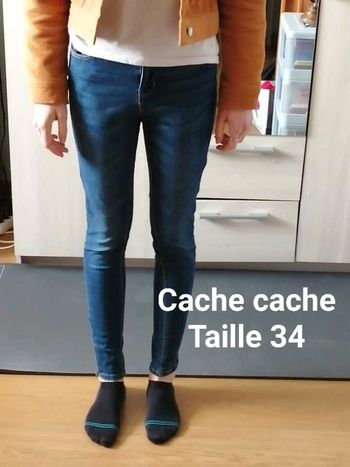 Jean bleu Cache cache T34