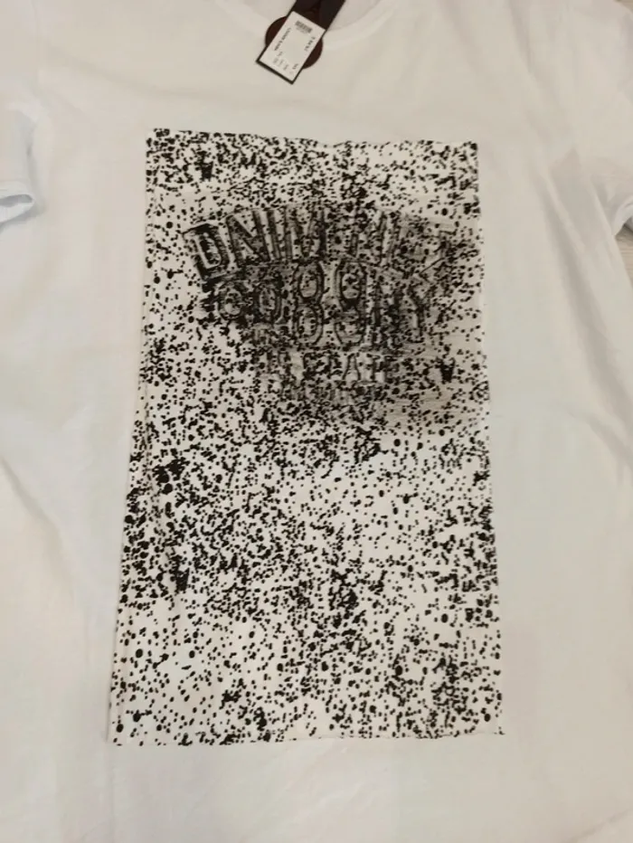 Tee shirt blanc homme xxl flocage en relief - photo numéro 2