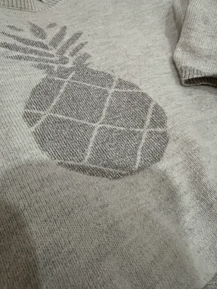 Pull gris argenté - photo numéro 2