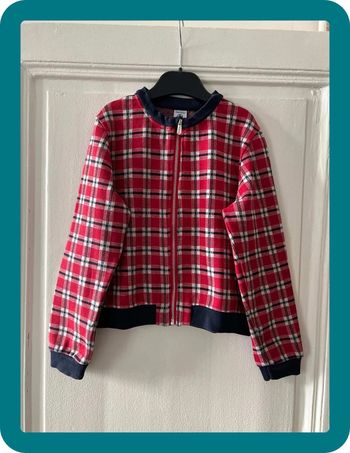 Veste Teddy carreaux style vintage 10 ans mixte - Petit Bateau