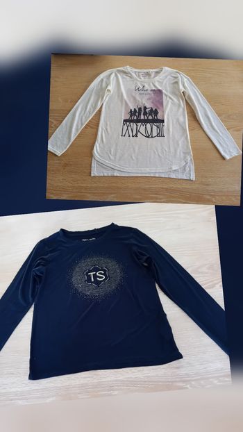 Lot 2 t-shirts Teddy Smith fille 12 ans - Très bon état