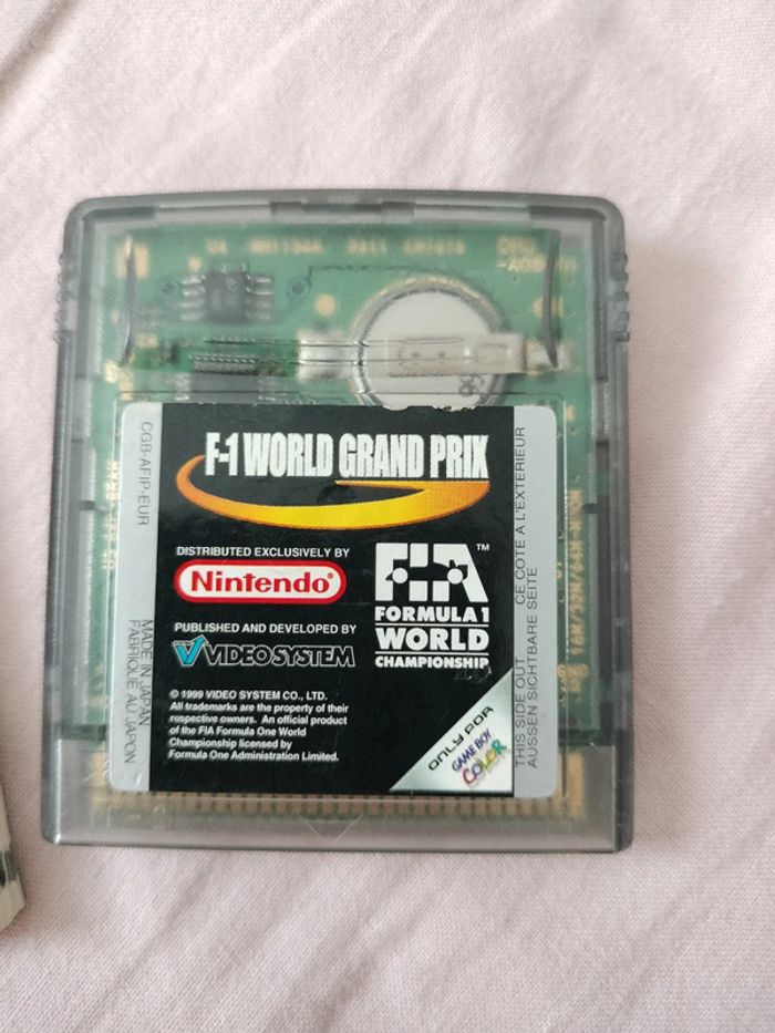 F1 World grand prix game boy color - photo numéro 2