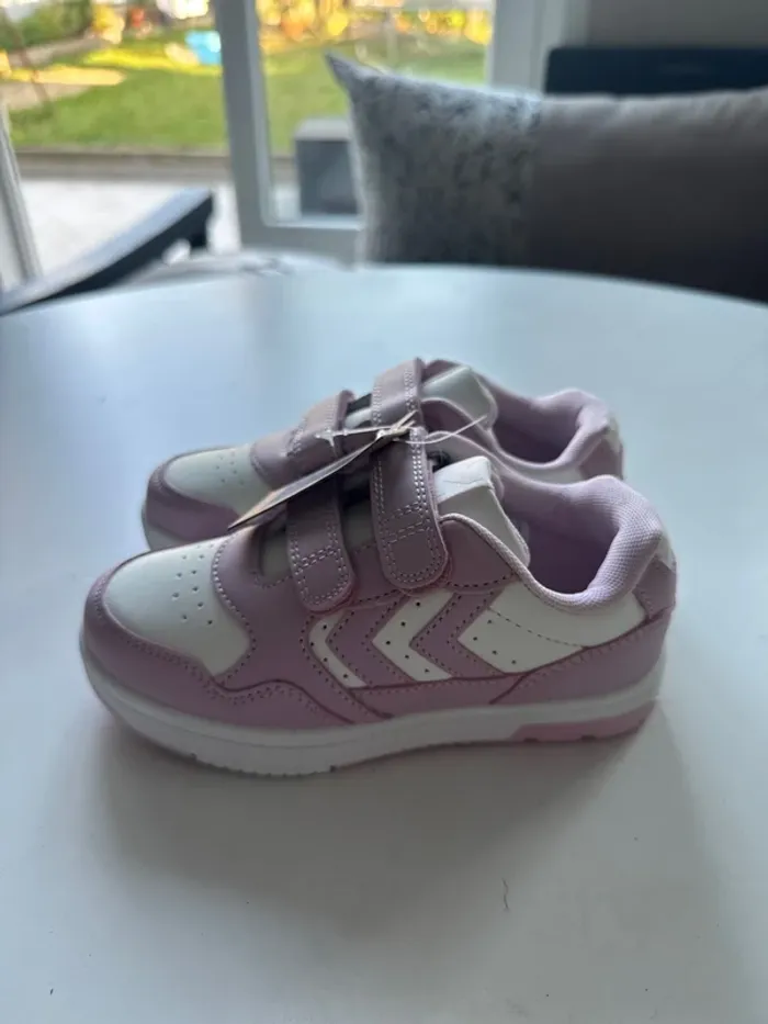 Baskets Hummel rose et blanc – Taille 33 – Neuves étiquette - photo numéro 3