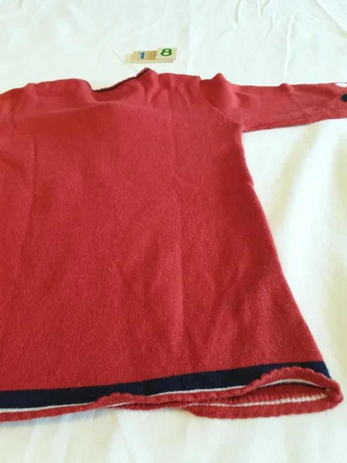 Robe laine rouge 18 mois Absorba - photo numéro 4