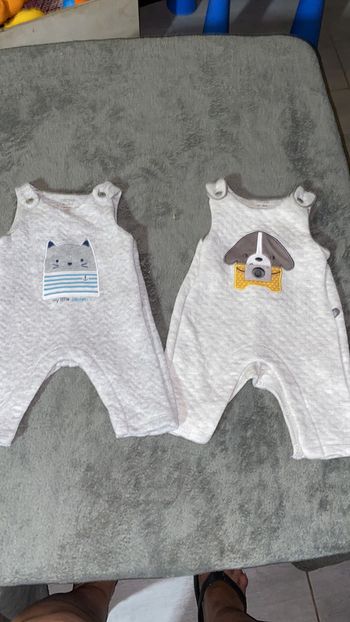 Lot de 2 combinaisons salopette Obaïbi