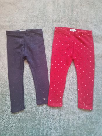 2 jolis leggings 23 mois
